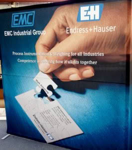 EMC industrial group exhibition banner