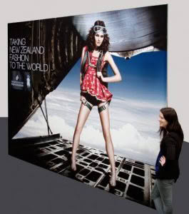 air new zealand fashion week exhibition banner