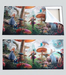 alice in wonderland wall mounted frame