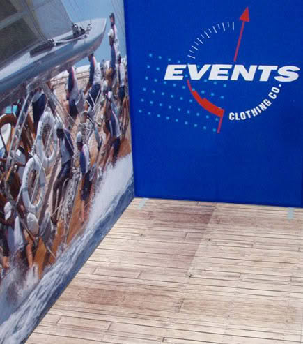 events clothing exhibition printed graphic display