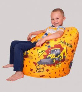 yellow bean bag