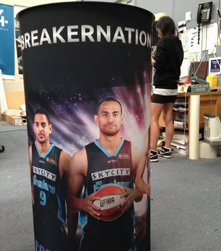 NZ breakers printed display table