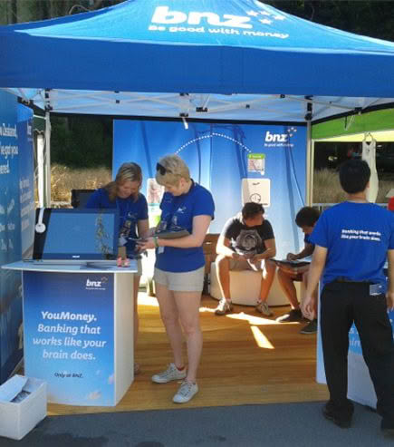 Commercial Gazebo printed for BNZ